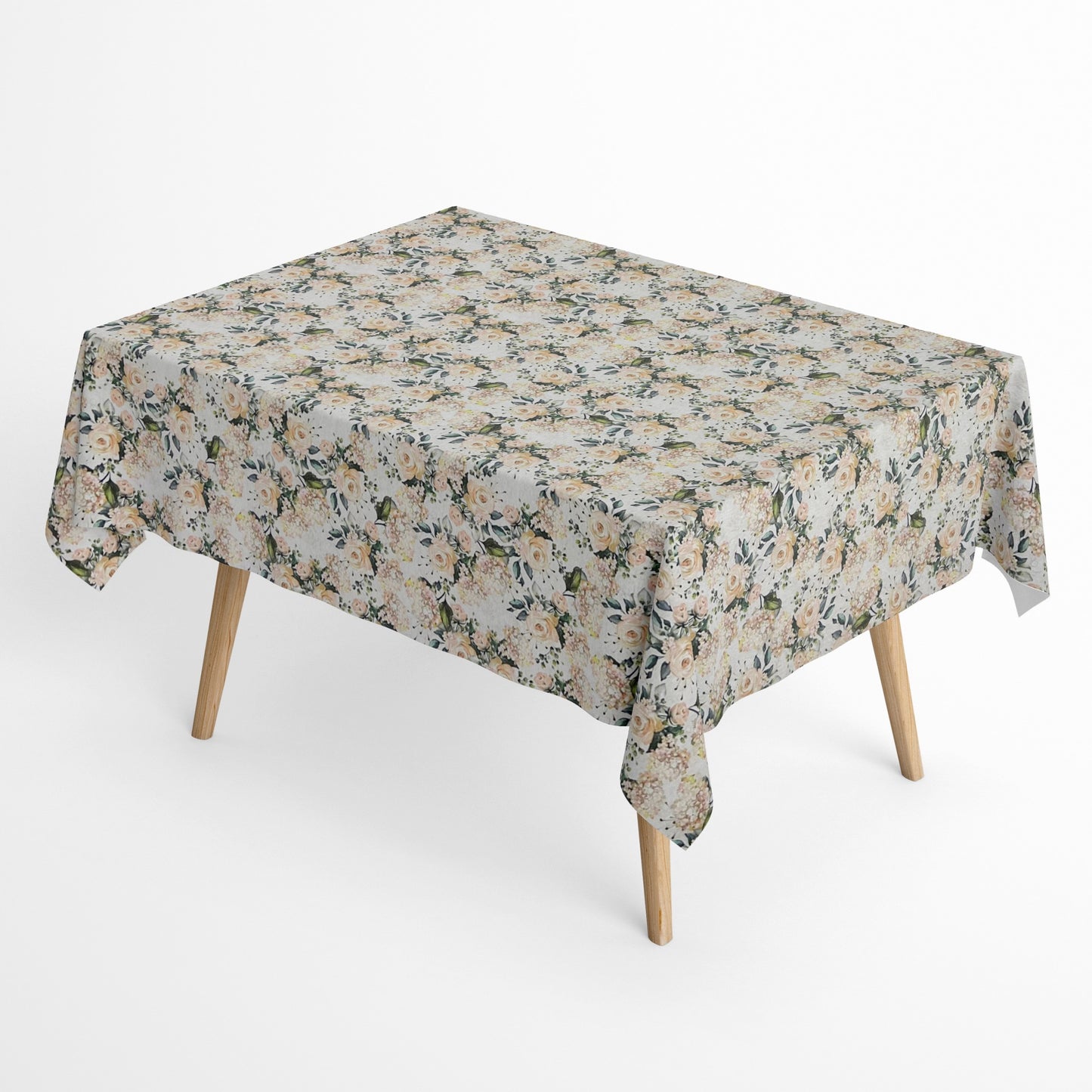 textile Tischdecke Rosenmotiv
