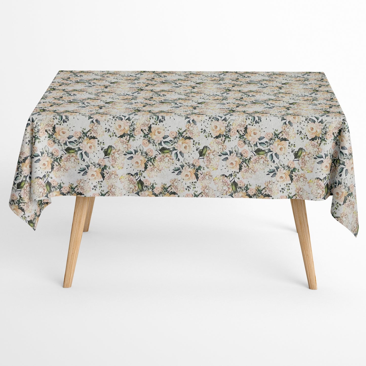 textile Tischdecke Rosenmotiv