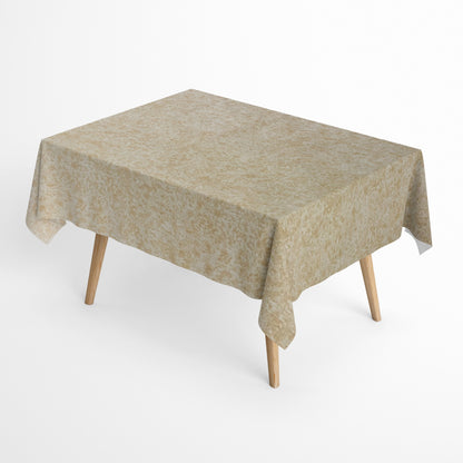 Tischdecke aus Baumwolle mit Teflonbeschichtung marmoriert beige Größe wählbar abwischbar
