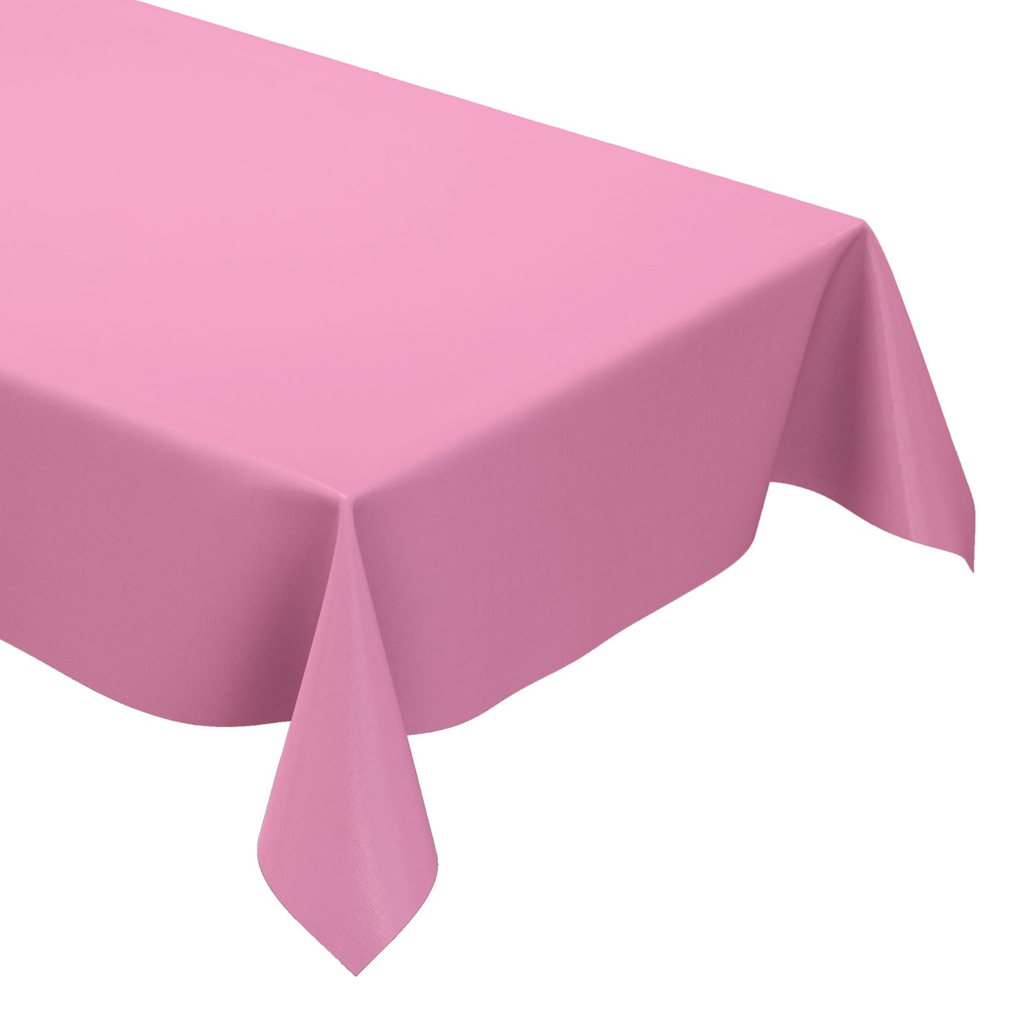 KEVKUS Wachstuch Tischdecke unifarben 210 rosa einfarbig wählbar in eckig, rund und oval -