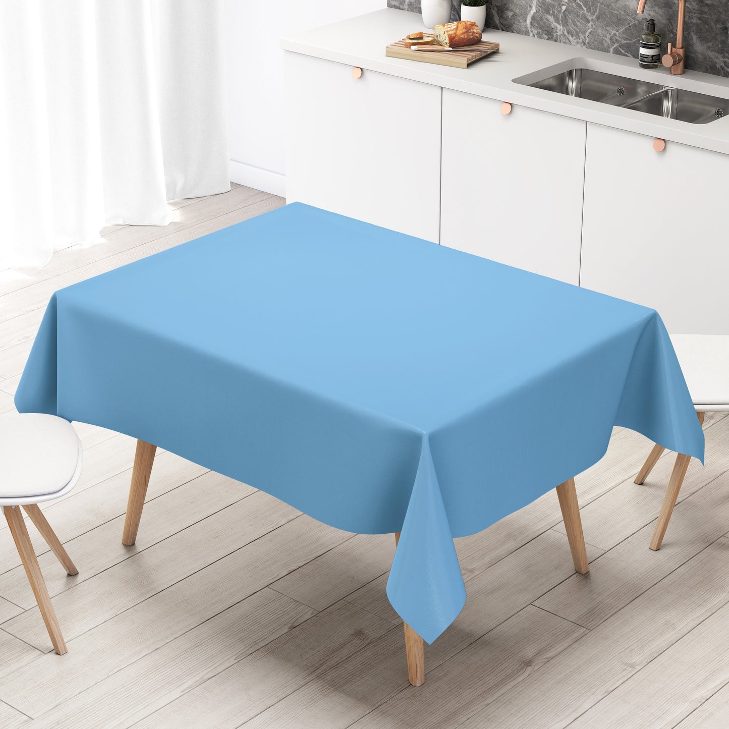Wachstuchrolle Meterware Rollenware uni 291 hellblau einfarbig unifarben
