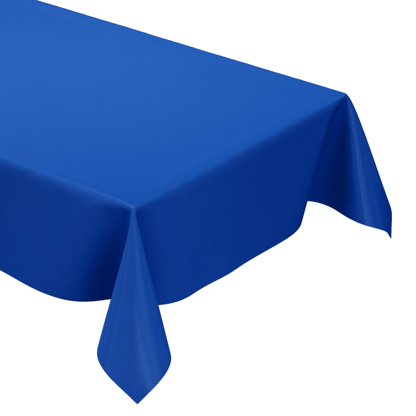 KEVKUS Wachstuch Tischdecke uni 295 blau royalblau einfarbig wählbar in eckig, rund und oval -