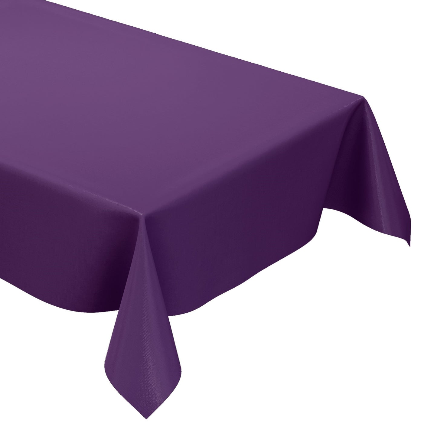 Oilcloth tablecloth uni 17 plain purple square round oval