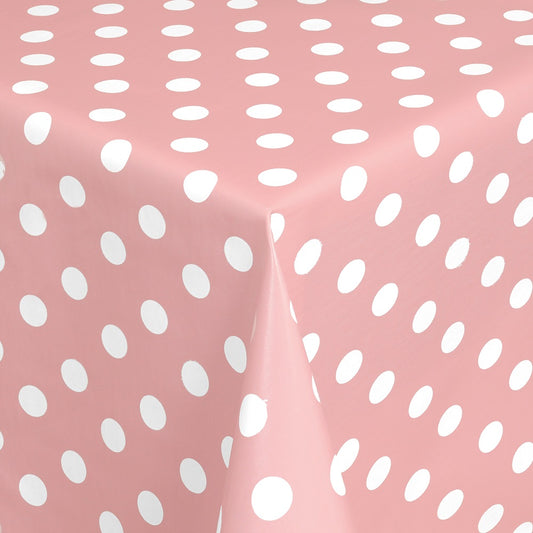 Wachstuch Rollenware Meterware Wachstuchrolle Punkte Polka Dots rosa