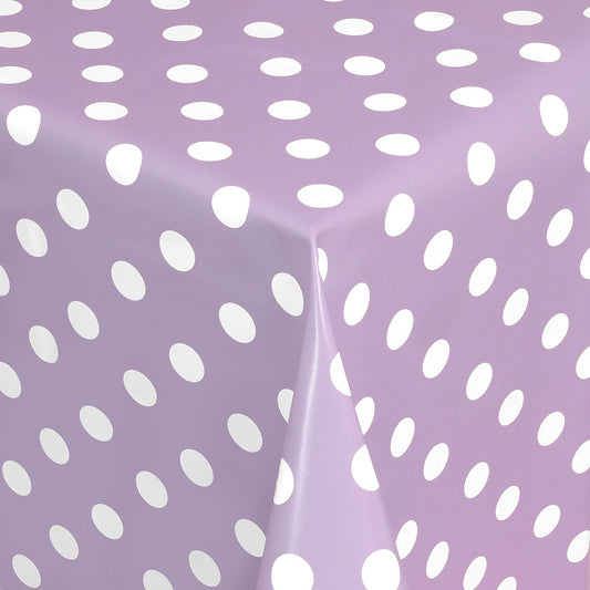 Wachstuch Rollenware Meterware Wachstuchrolle Punkte Polka Dots flieder