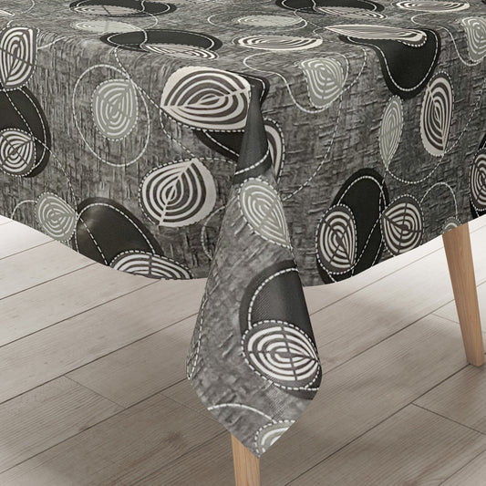 Wachstuch Tischdecke modern Kreise Linien