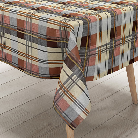 Wachstuch Tischdecke bordeaux kariert