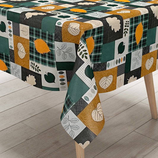 Wachstuch Tischdecke Laub Herbst Blätter