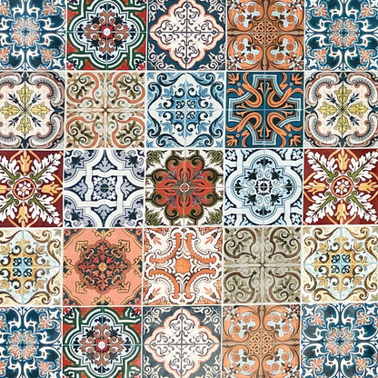 Wachstuch Tischdecke Portugal Mosaik 