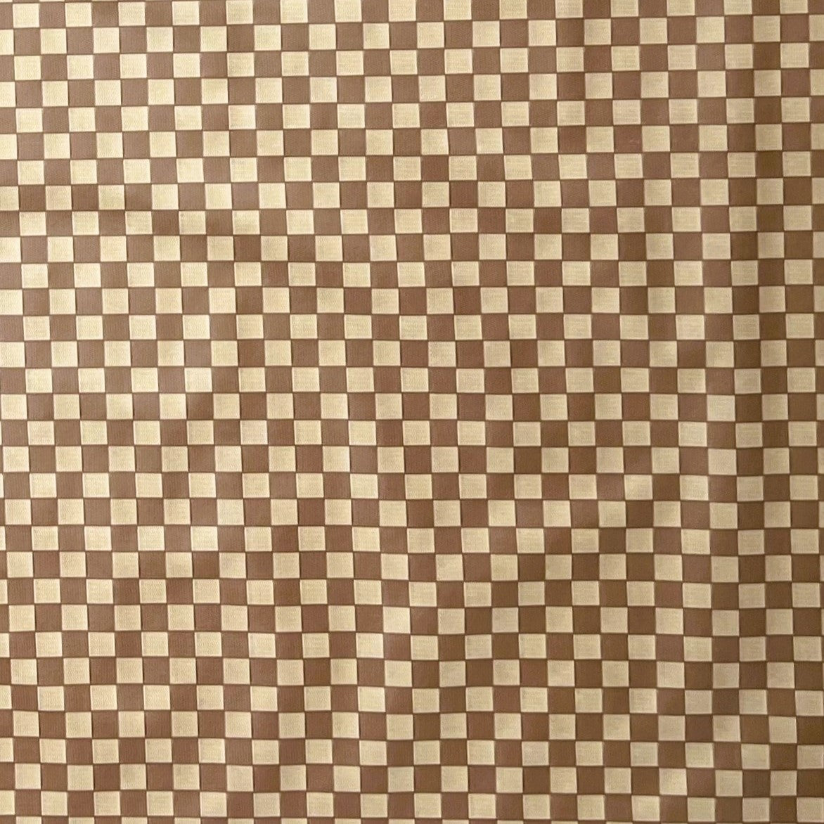 abwaschbare Wachstuch Tischdecke karo kariert beige braun kaufen