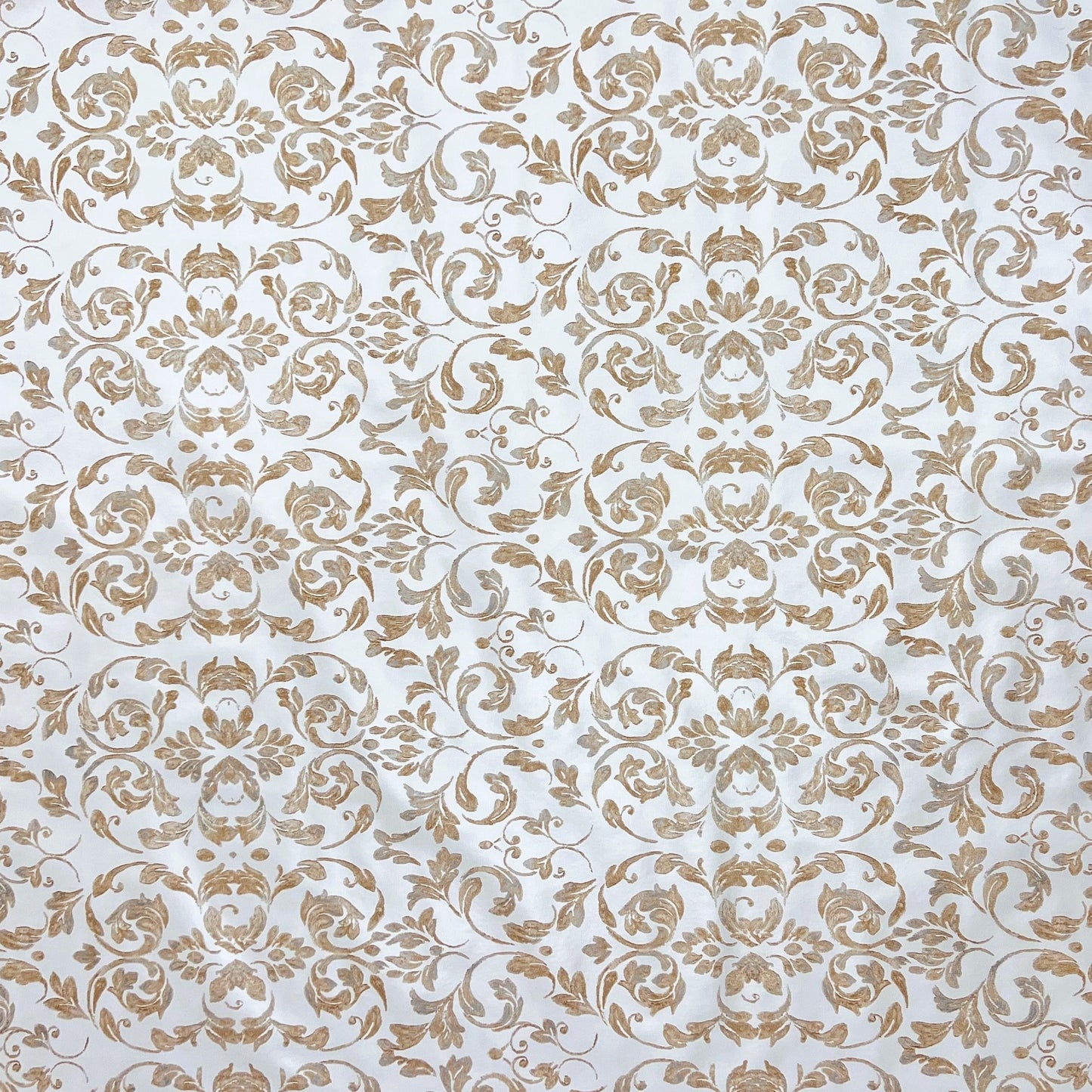 abwaschbare Wachstuch Tischdecke eckig rund oval Barock Ornamente Linien kupfer