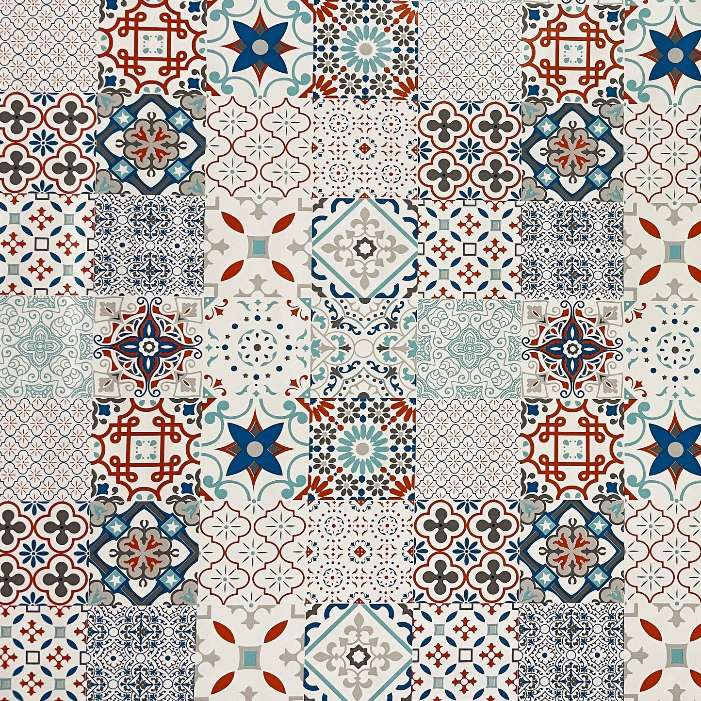 abwaschbare Wachstuch Tischdecke eckig rund oval kaufen Fliesen Mosaik wachstuchshop24