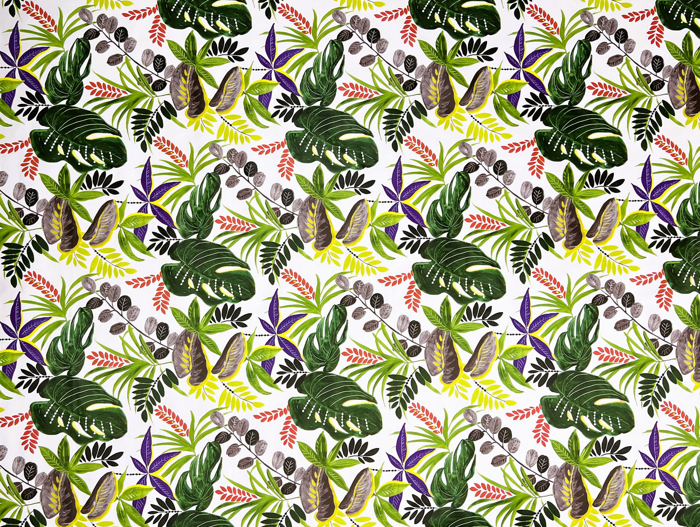 Wachstuch Tischdecke B5028-01 Dschungel Monstera Palmen eckig rund oval