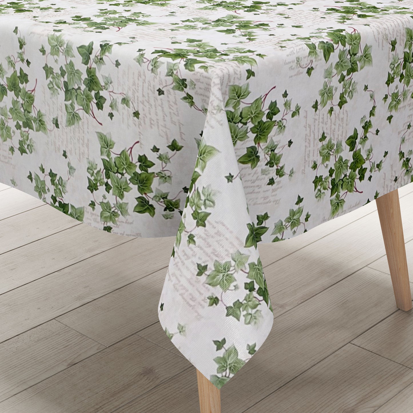 Nappe toile cirée B8965-01 feuilles de lierre carrée ronde ovale