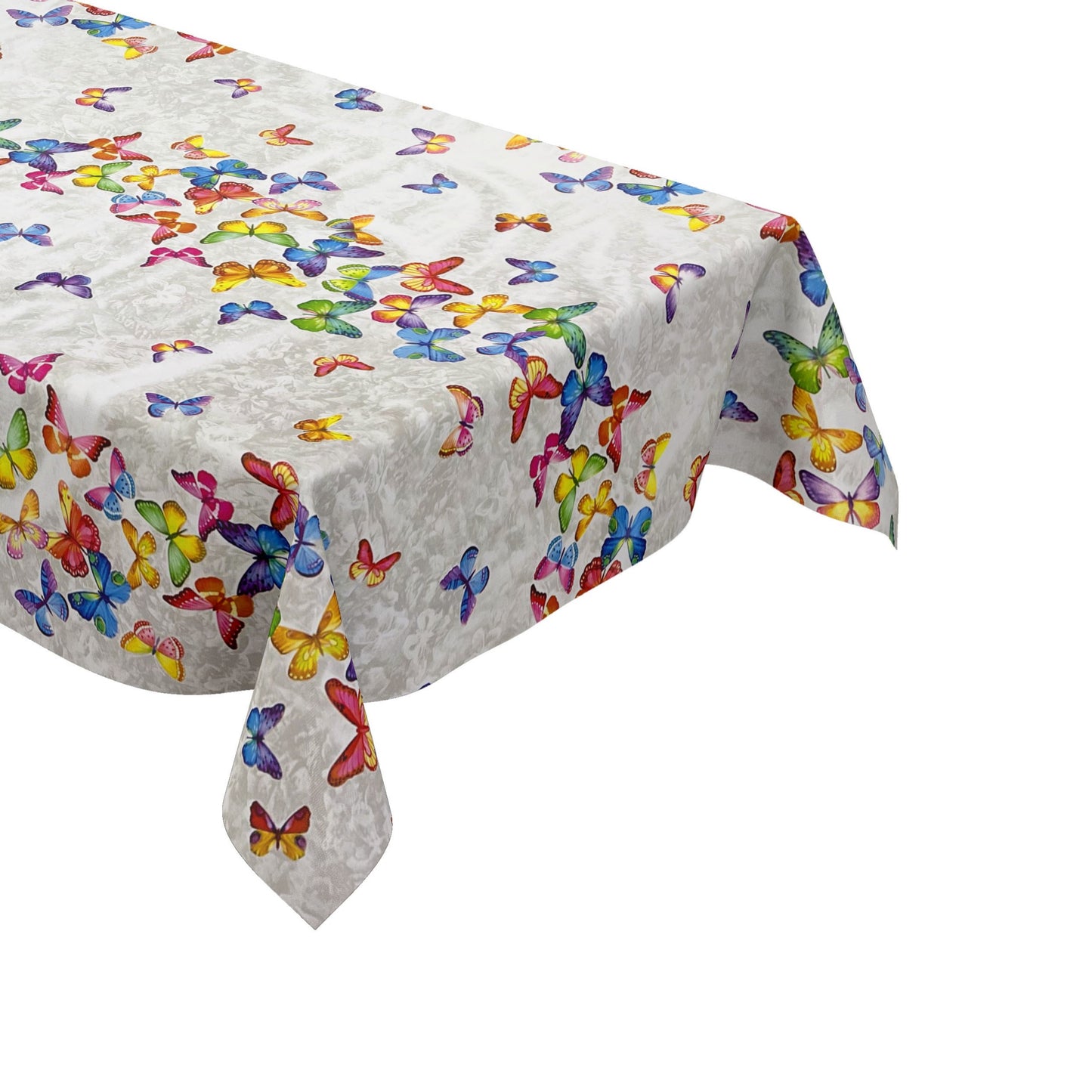 Wachstuch Tischdecke B9069-01 bunte Schmetterlinge eckig rund oval