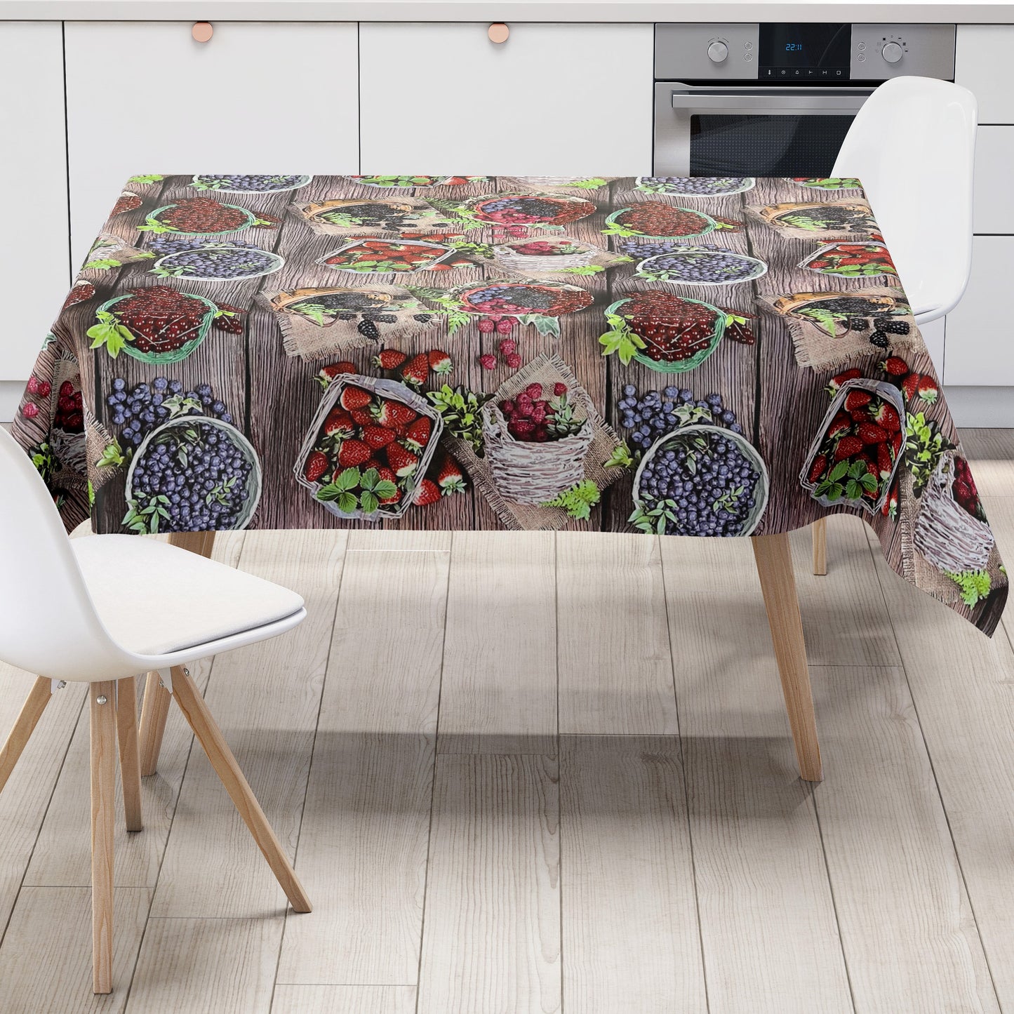 Oilcloth roll by the meter Roll goods BF10 Fruits on wood
