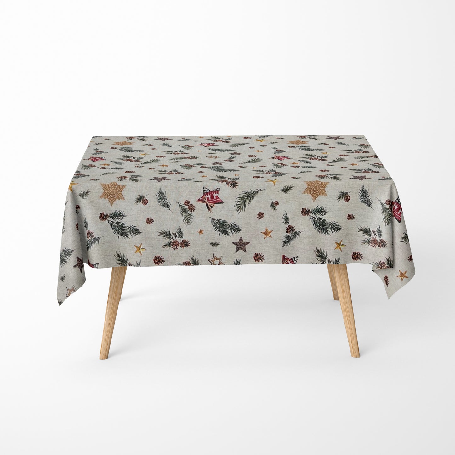 nappe textile jacquard coton enduit Noël HOGUI 60359 carrée ronde ovale