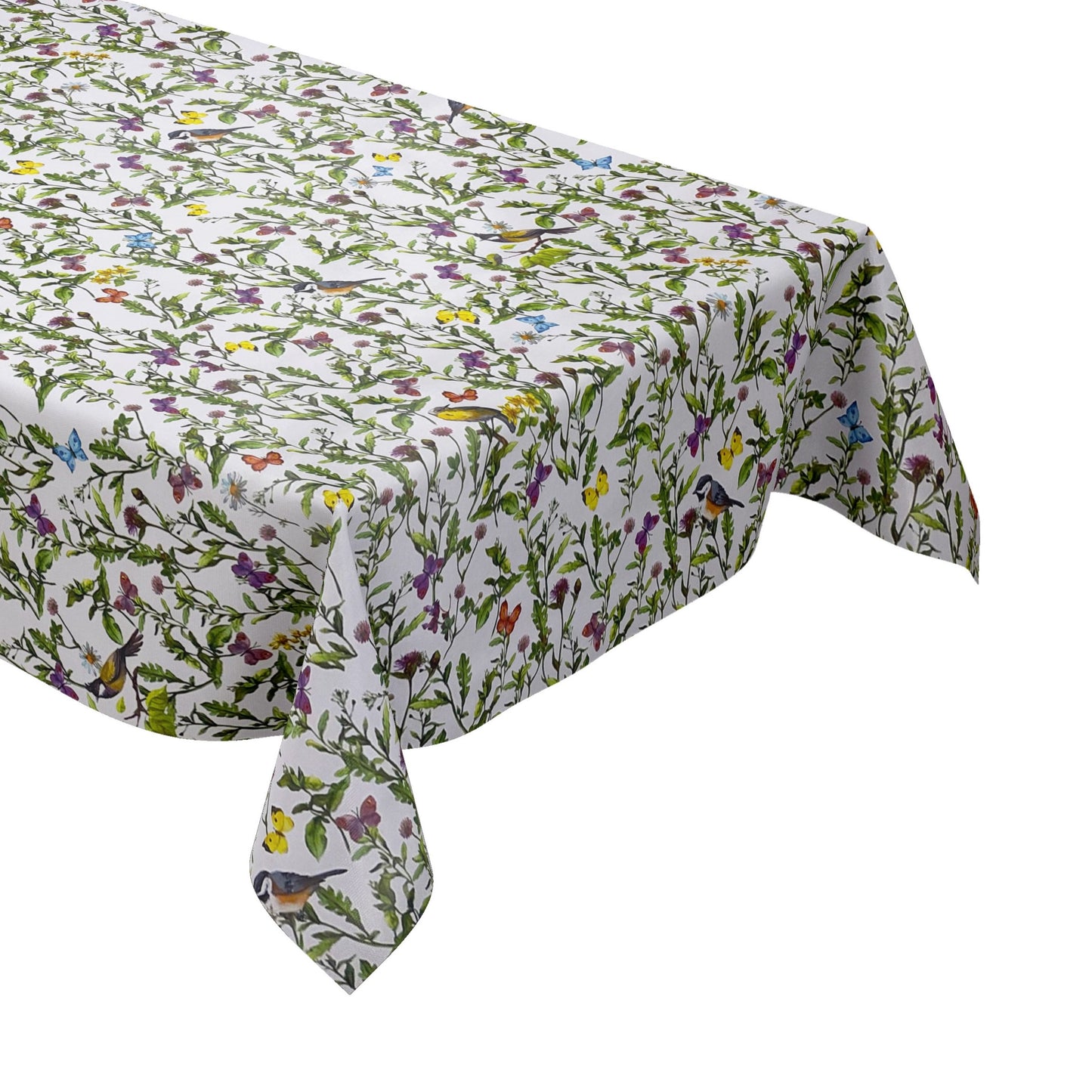 Wachstuch Tischdecke K150058 Blumenwiese Schmetterlinge eckig rund oval
