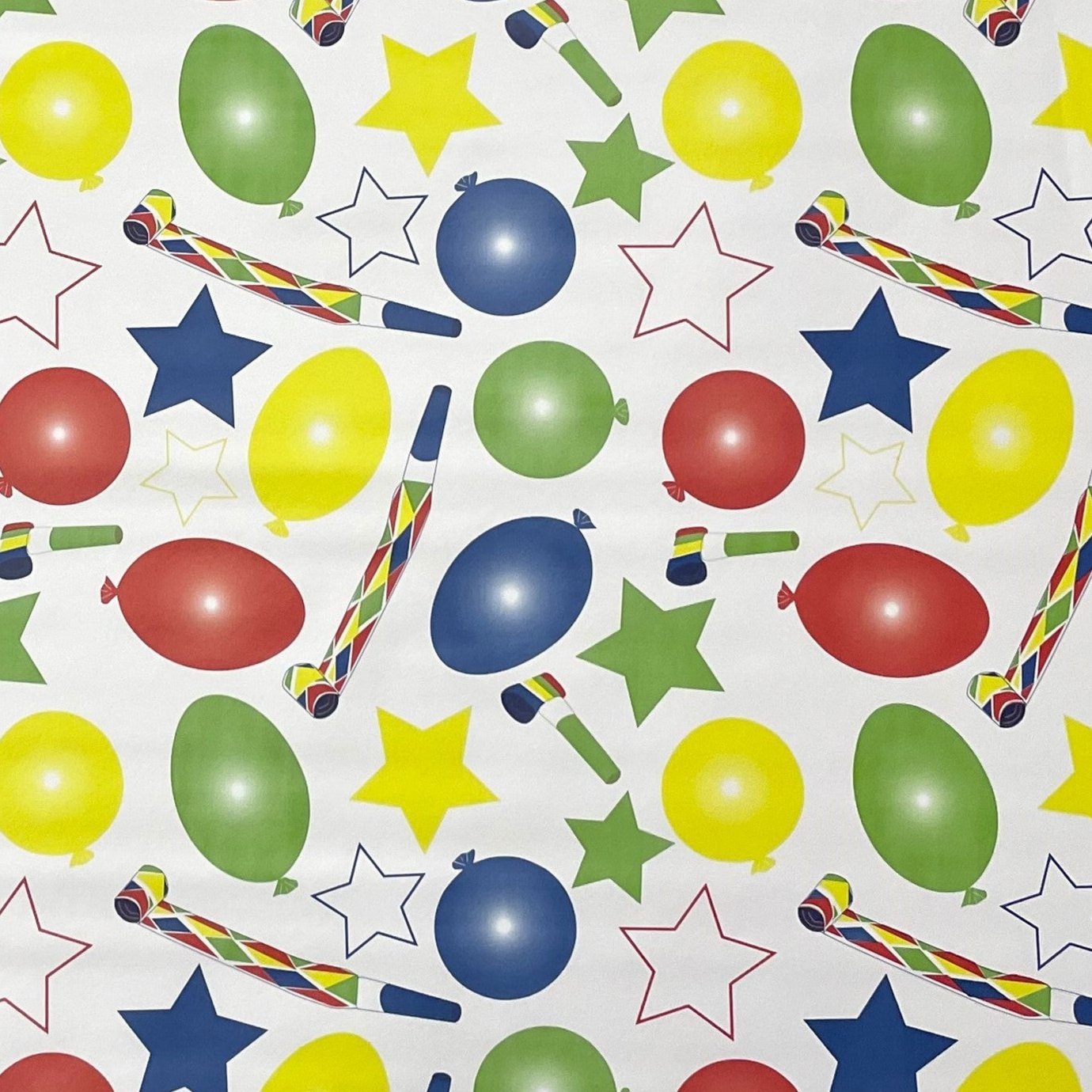 Oilcloth tablecloth K150180 Birthday Balloon Party square round oval