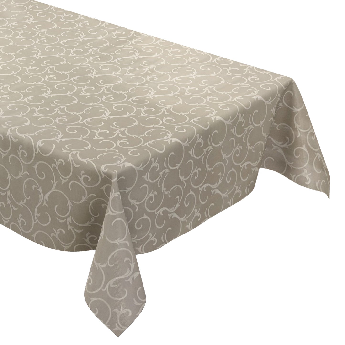 Wachstuch Tischdecke K150192 Barock Ornamente beige creme eckig rund oval
