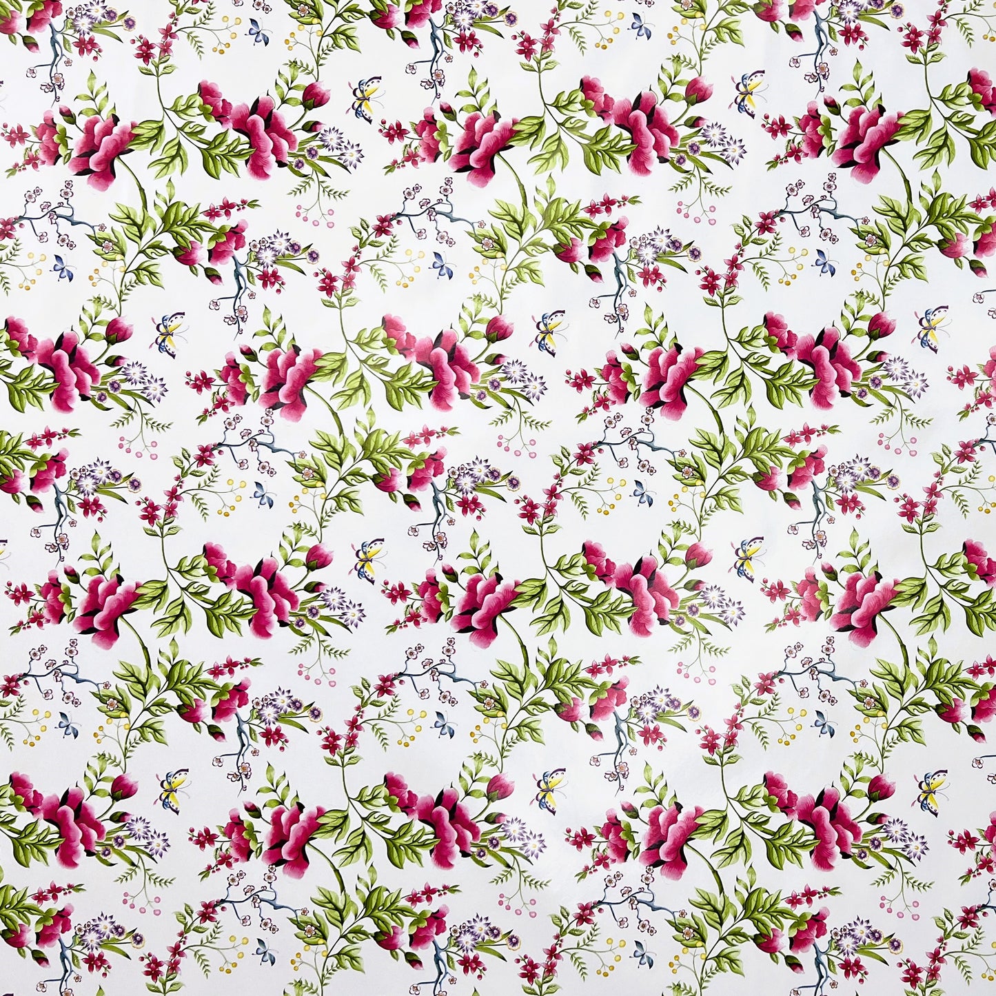 Wachstuch Tischdecke K150207 Blumenwiese Schmetterlinge eckig rund oval