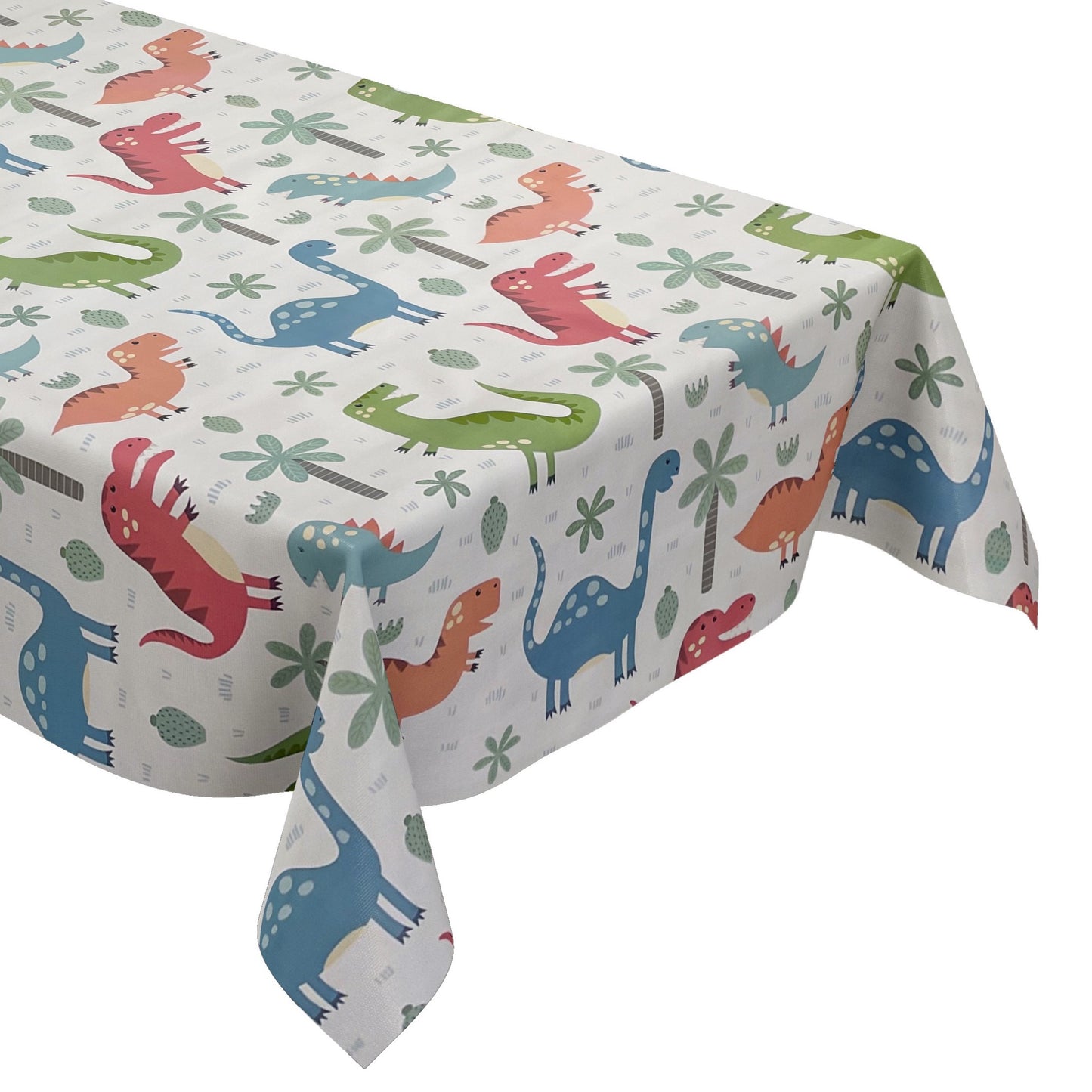 Wachstuch Tischdecke K150215 Dinosaurier Kindermotiv eckig rund oval