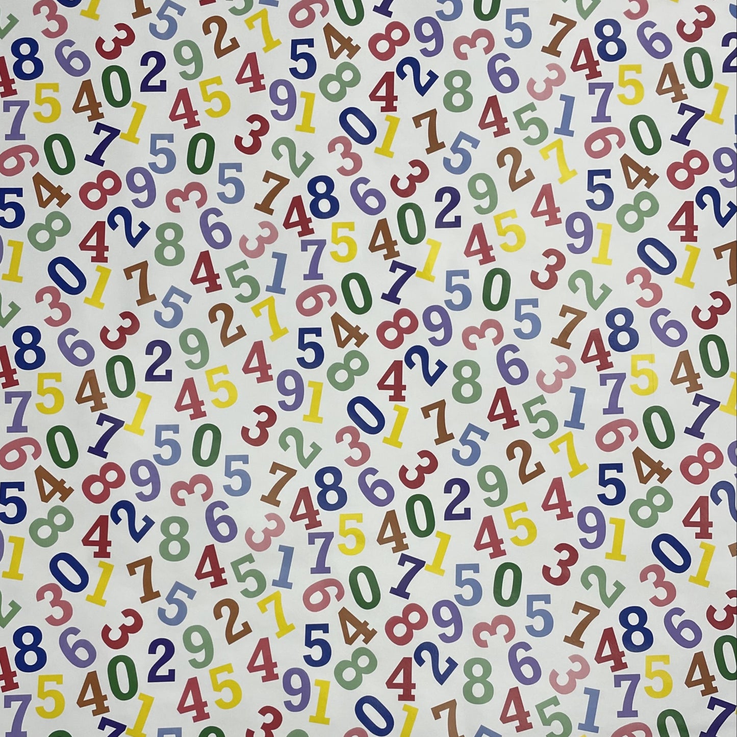 Oilcloth tablecloth K-BE4204 numbers children's motif school square round oval