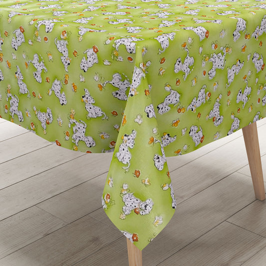 Nappe en toile cirée KE08270 Chien Dalmatien motif enfant carrée ronde ovale
