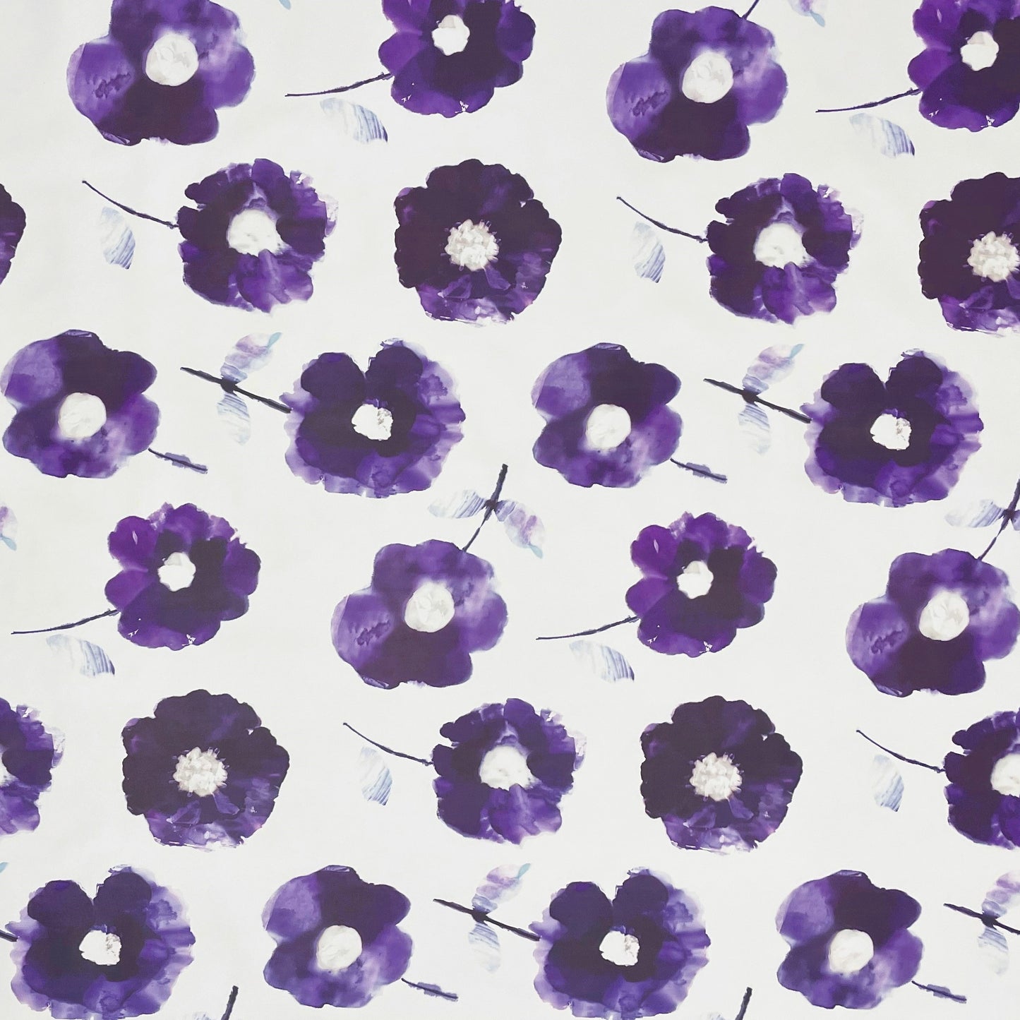 Wachstuchtischdecke geprägt Anemone lila Blumen Blüten kevkus