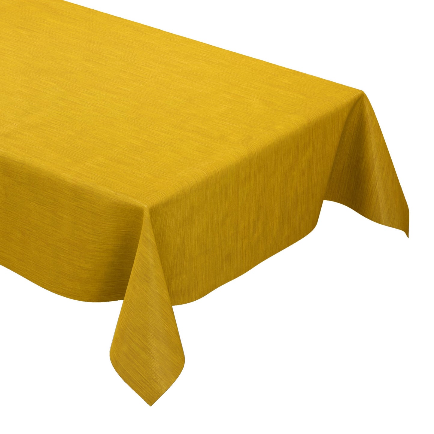 Wachstuch Tischdecke geprägt P733-7 Leinenstruktur curry gelb eckig rund oval