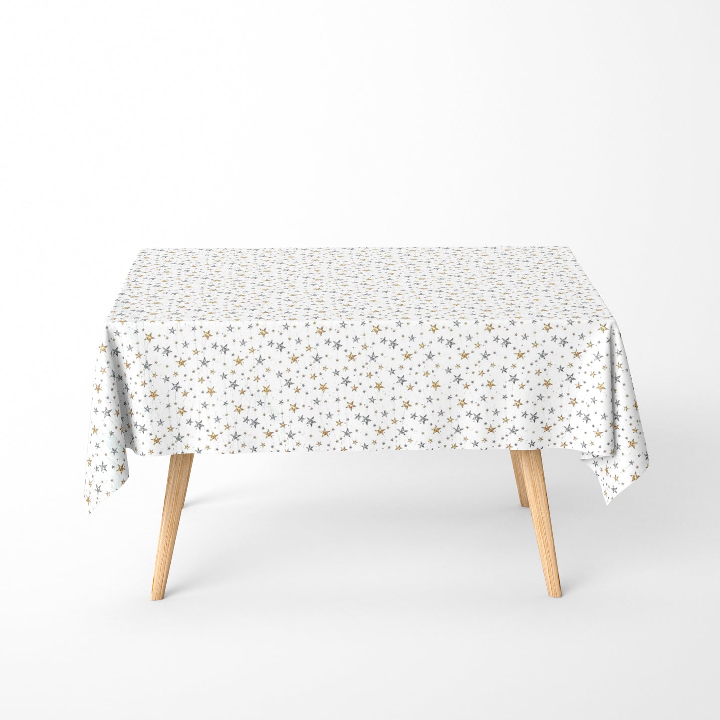 nappe textile jacquard coton enduit Noël STELES 60472 étoiles carrée ronde ovale