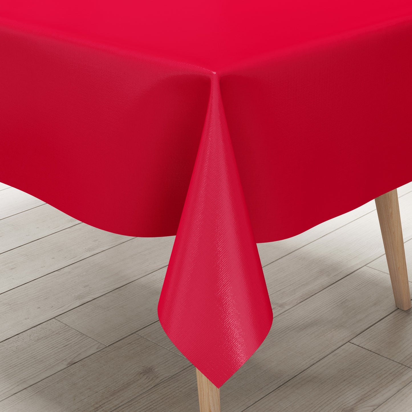 Oilcloth tablecloth uni 186 plain red square round oval