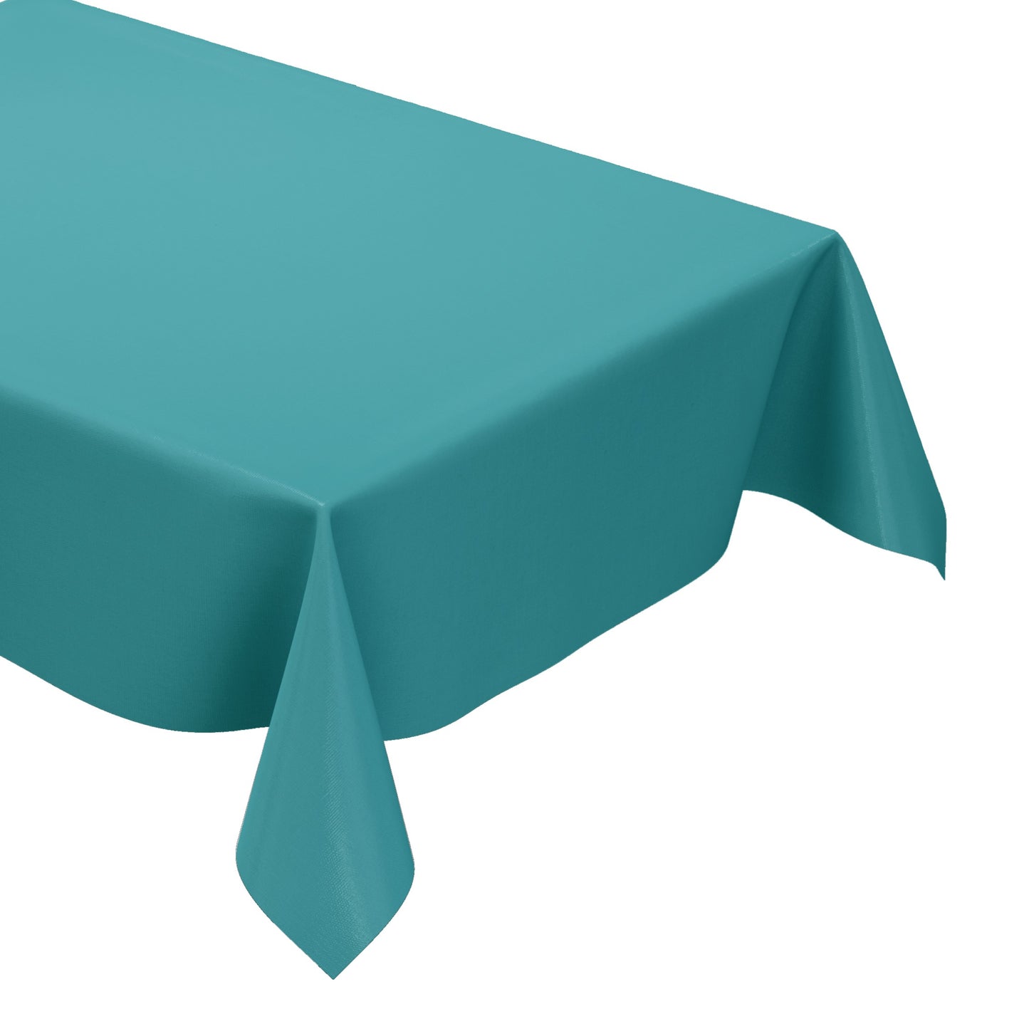 Oilcloth tablecloth uni 321 plain petrol square round oval