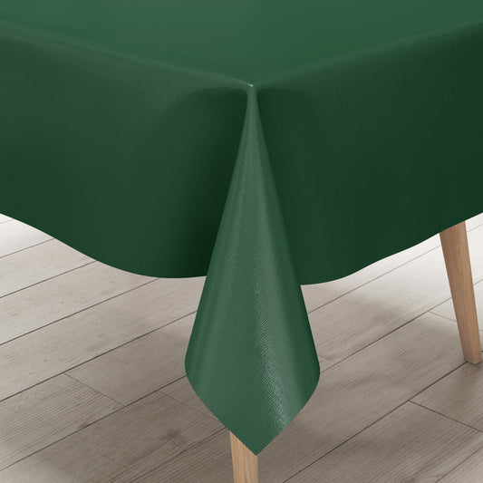 Nappe en toile cirée uni 350 couleur unie vert sapin vert foncé carrée ronde ovale