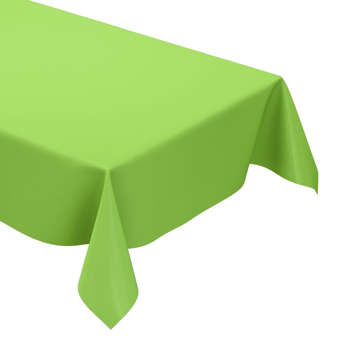 Oilcloth tablecloth uni 375 plain light green square round oval