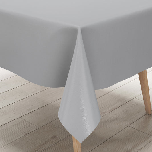 Nappe en toile cirée uni 422 unie grise carrée ronde ovale
