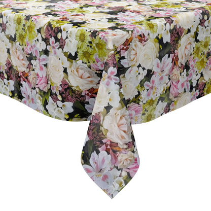 Wachstuch Tischdecke 01753-00 Blütenmeer Rosenblüten eckig rund oval
