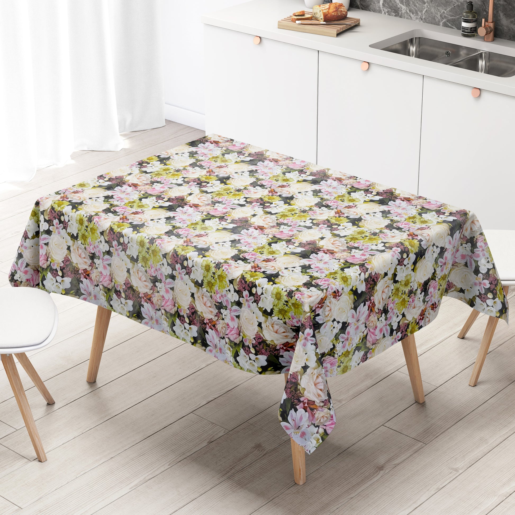 Wachstuch Tischdecke Blütenmeer