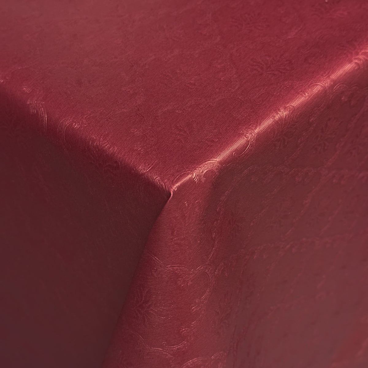 Wachstuch Tischdecke Damast geprägt 03034-03 bordeaux rot Ornamente fl –