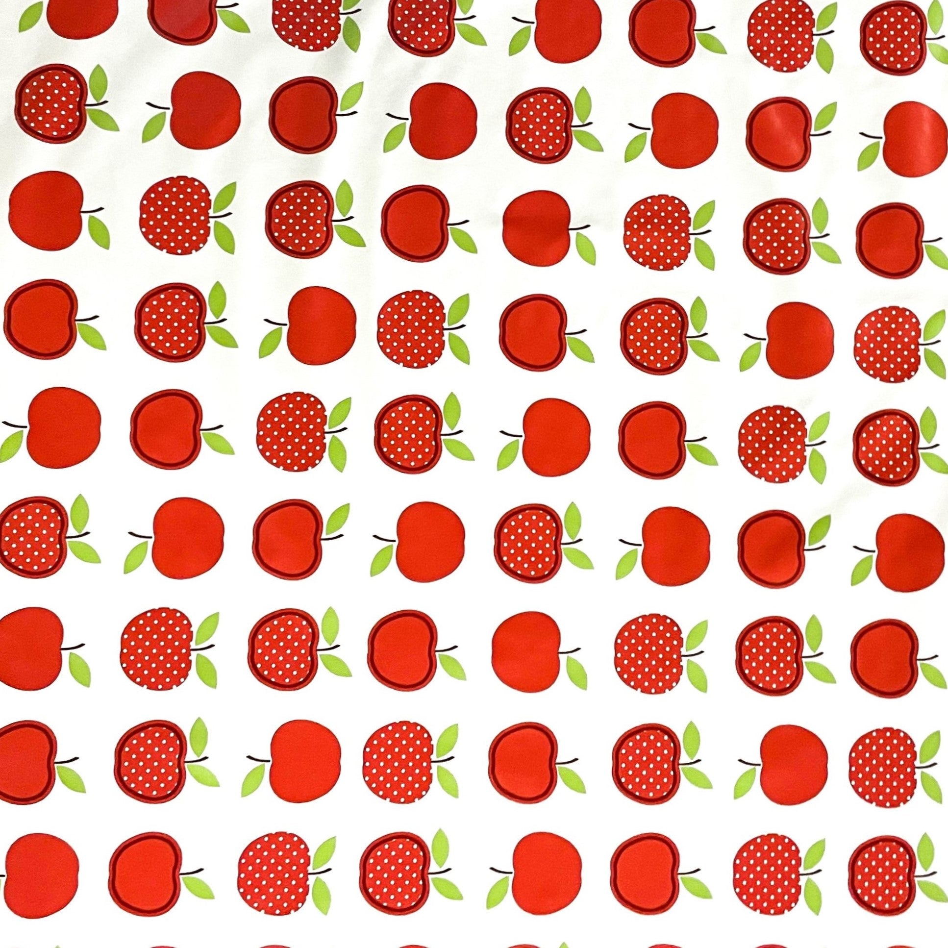Wachstuch Tischdecke rote Äpfel