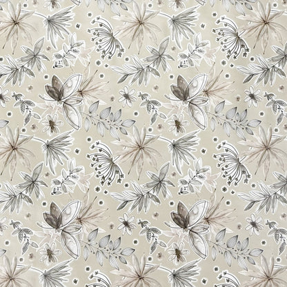 Wachstuch Tischdecke 06343-02 beige Kräuter Blüten Gräser eckig rund oval