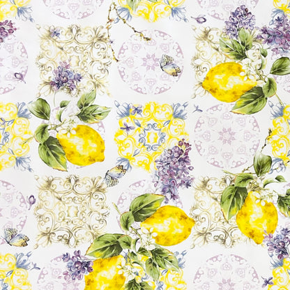 Wachstuch Tischdecke Provence Zitronen & Lavendel