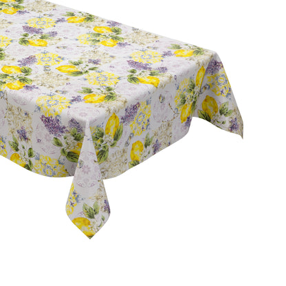 Wachstuch Tischdecke Provence Zitronen & Lavendel
