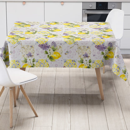 Wachstuch Tischdecke Provence Zitronen & Lavendel