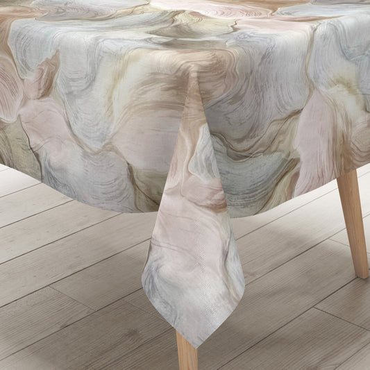 Wachstuch Tischdecke Natursteinoptik marmoriert pastellfarben