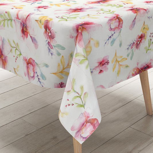 Wachstuch Tischdecke Zarte Magnolienblüten im Aquarellstil