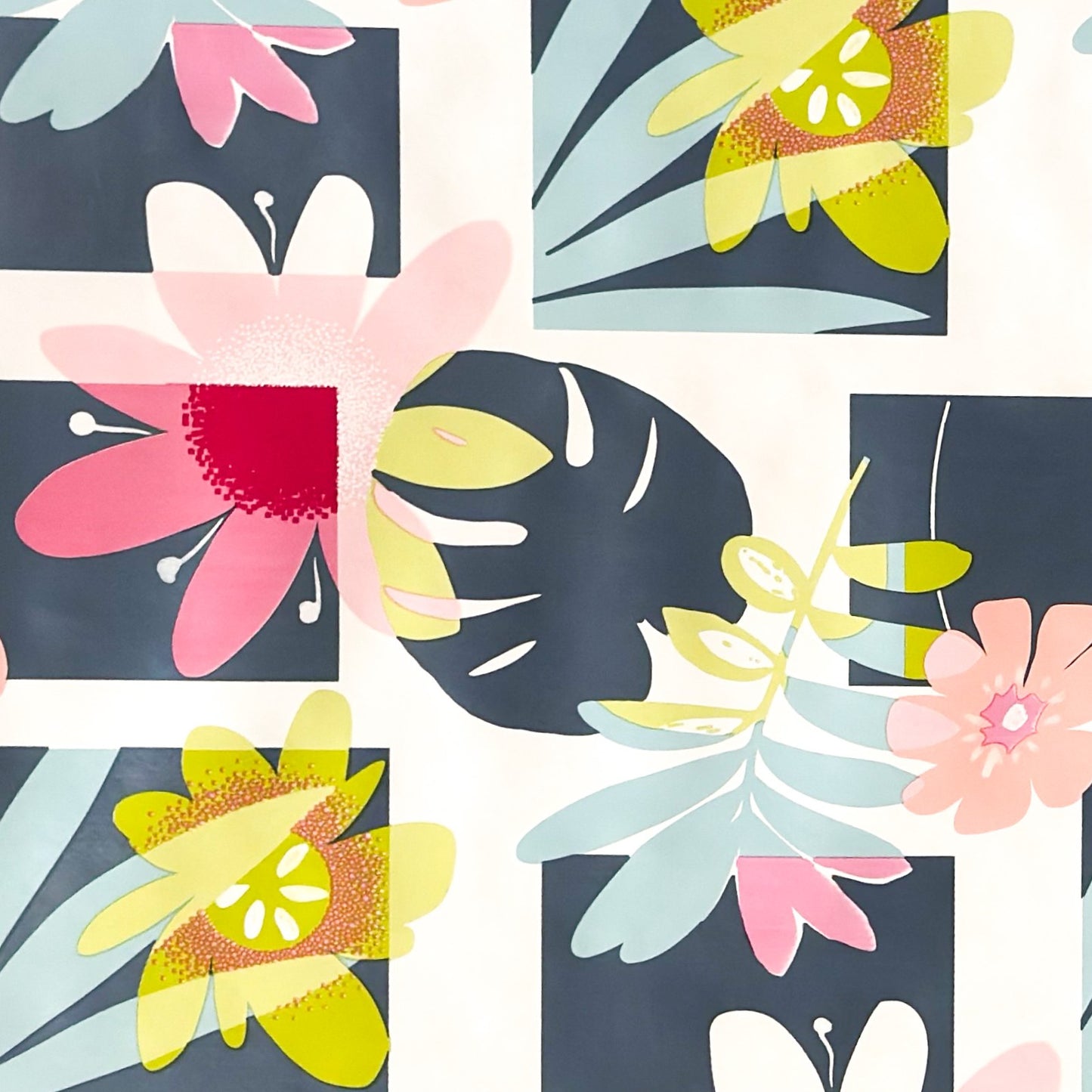 Wachstuch Tischdecke Lotusblüte Dschungel