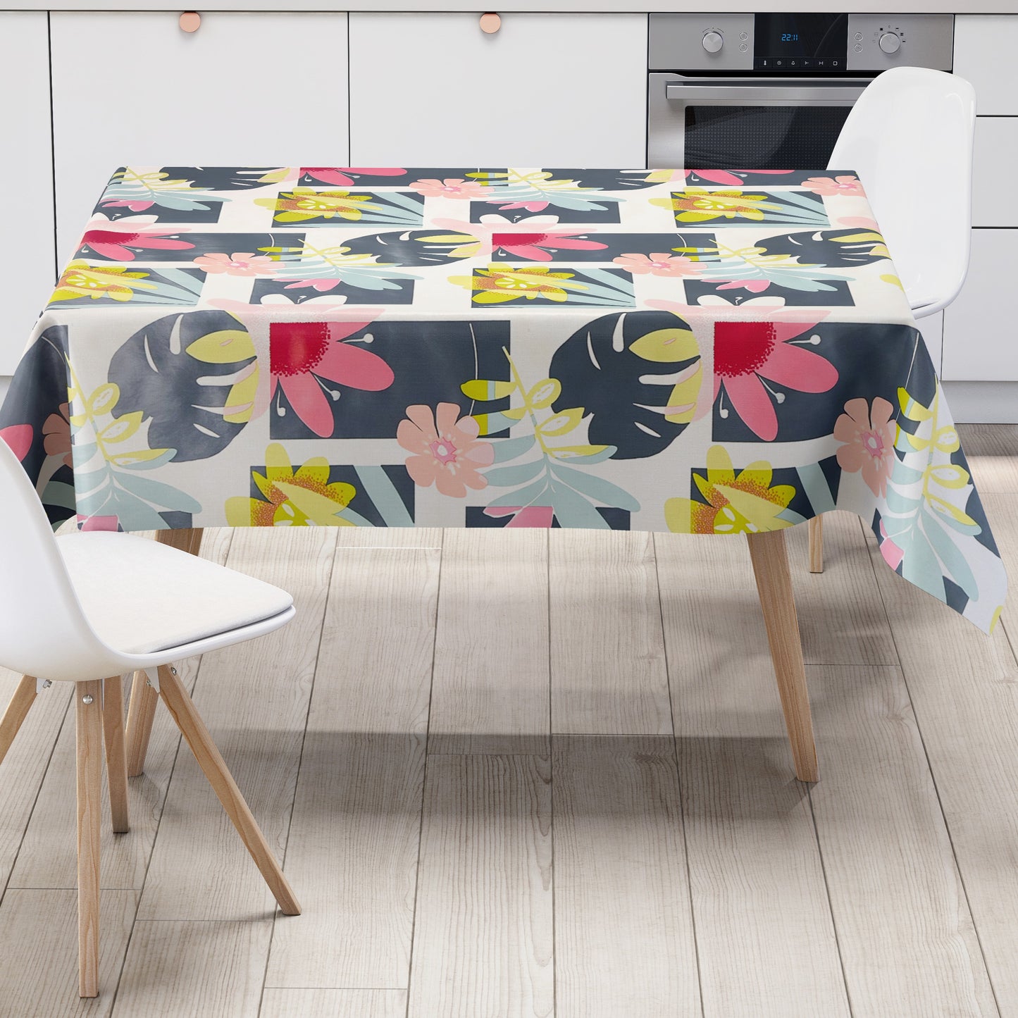 Wachstuch Tischdecke Lotusblüte Dschungel