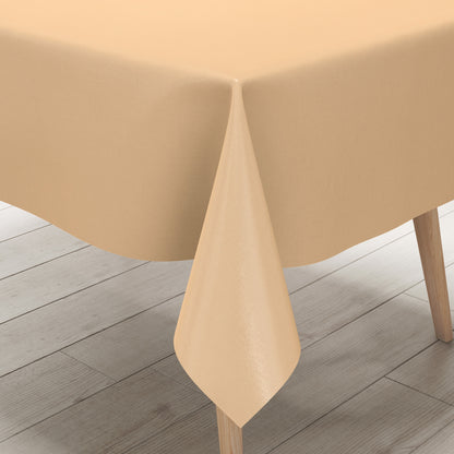 Wachstuch Tischdecke einfarbig uni apricot