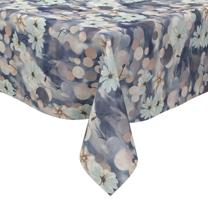 Oilcloth tablecloth 35906 Modern balls circles flowers square round oval